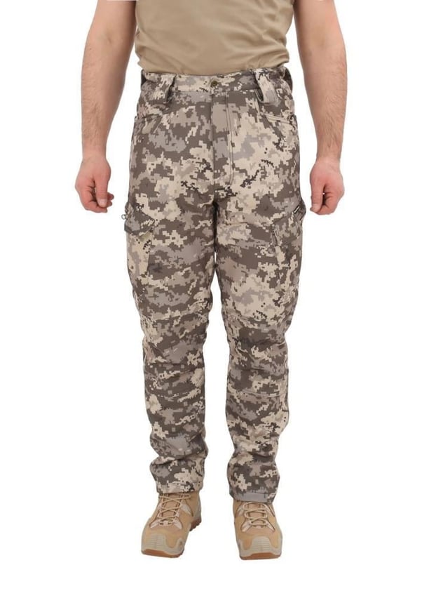 Single Sword Outdoor Softshell Su&Rüzgar  Geçirmez Taktik Erkek Pantolon (İçi Polarlı) 