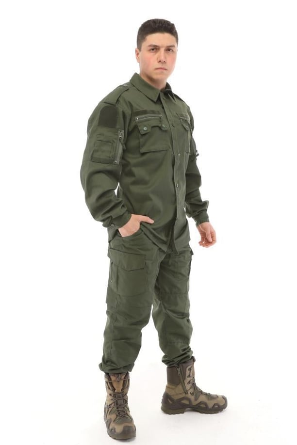 Single Sword Outdoor Unisex Kışlık Gömlek&Pantolon Alt Üst Takım (HAKİ-XL)