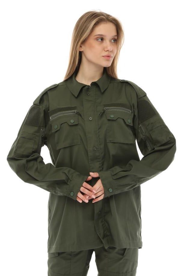 Single Sword Outdoor Unisex Kışlık Gömlek&Pantolon Alt Üst Takım (HAKİ-4XL)