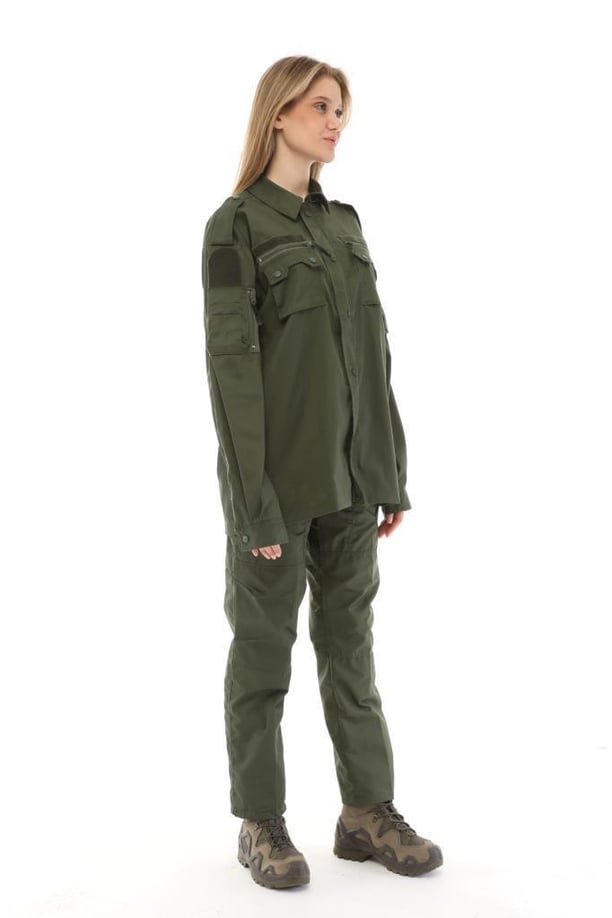 Single Sword Outdoor Unisex Kışlık Gömlek&Pantolon Alt Üst Takım (HAKİ-XL)