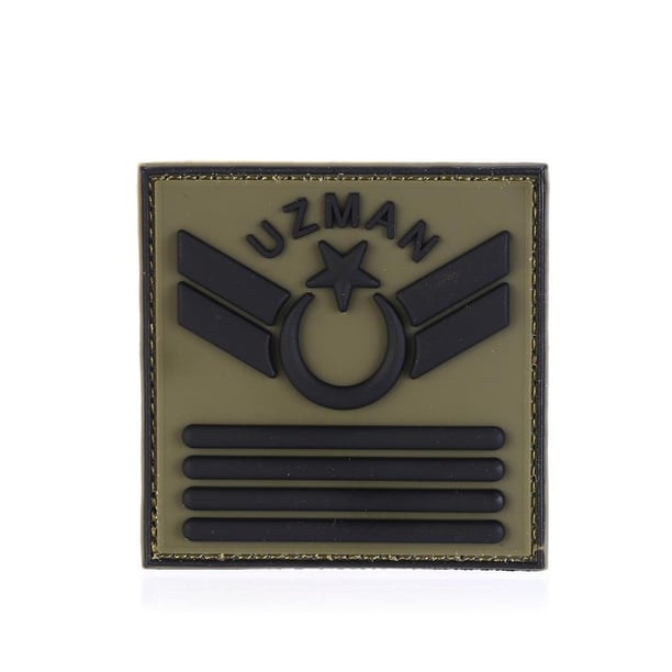 Single Sword Plastik Patch - Peç Uzman Rütbe (HAKİ-UZM.ONB)