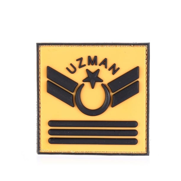 Single Sword Plastik Patch - Peç Uzman Rütbe (BEJ-UZM.ÇVŞ)