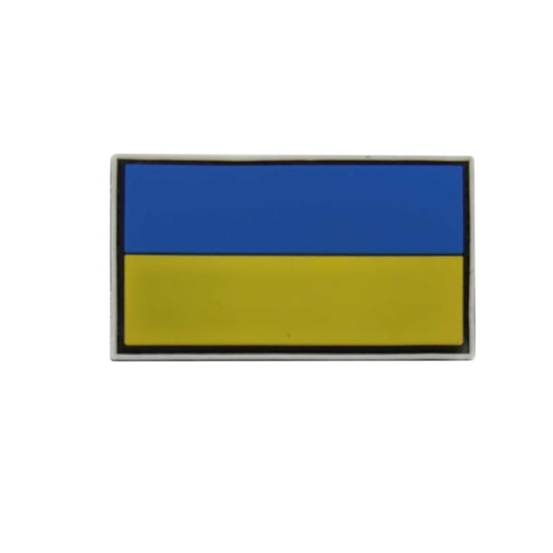 Single Sword Plastik Ukrayna Bayrağı Patch - Bayrak Peç