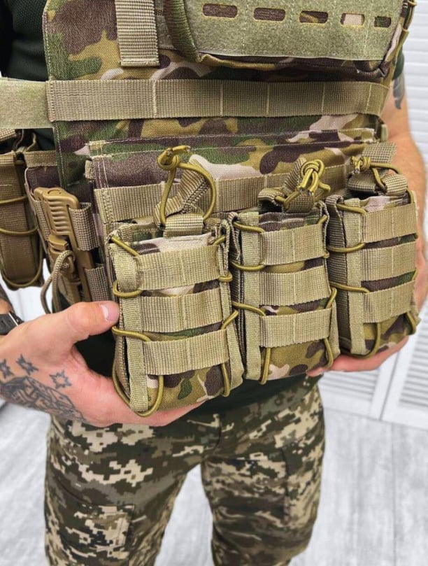 Single Sword Pratik Tak Çıkar Özellikli Tokalı Kod-7 Yan Korumalı Akrep Hücum Yeleği (MULTİCAM)