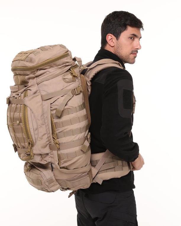 Single Sword Premium Kalite 100+10L Su Geçirmez Outdoor Sırt Çantası (BEJ)