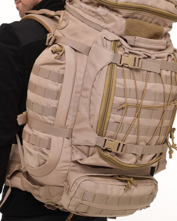 Single Sword Premium Kalite 100+10L Su Geçirmez Outdoor Sırt Çantası (BEJ)