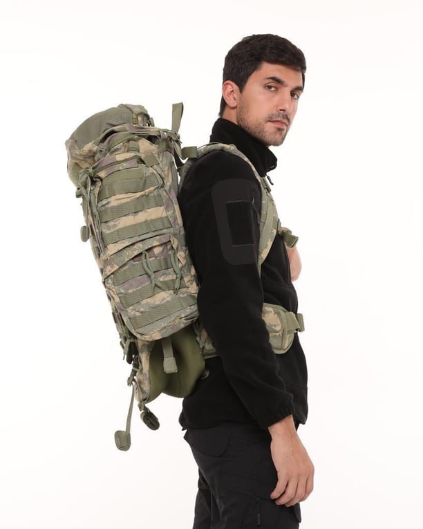 Single Sword Premium Kalite 100+10L Su Geçirmez Outdoor Sırt Çantası (KAMUFLAJ)
