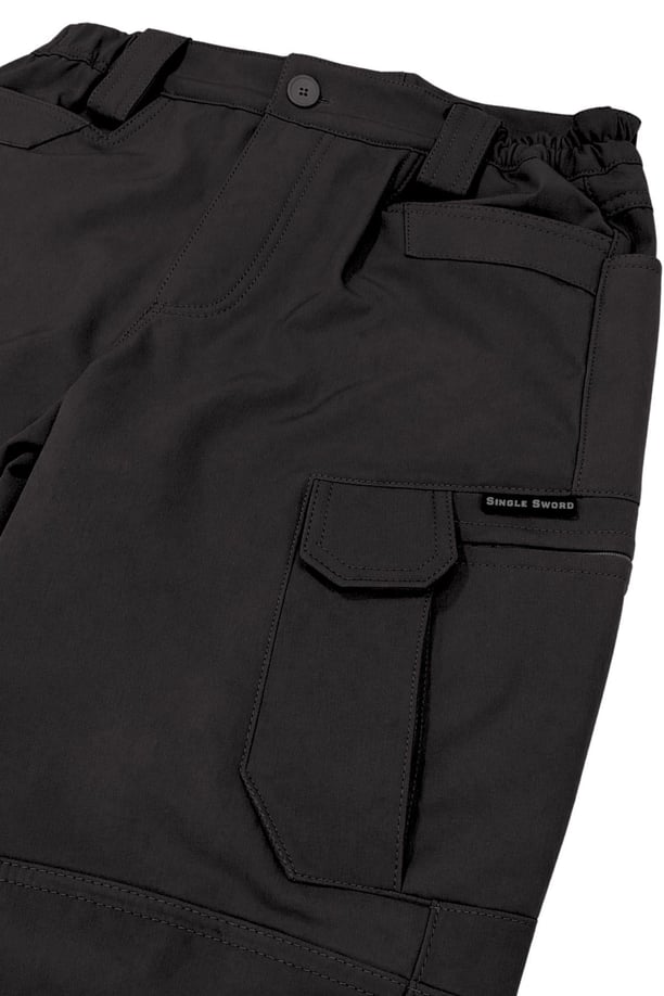 Single Sword Rüzgar Geçirmez Softshell Pantolon (SİYAH-2XL)