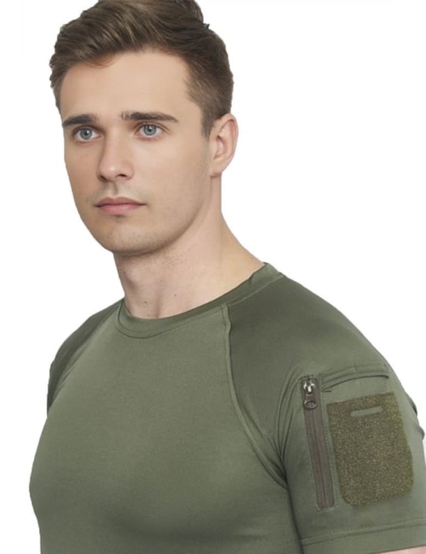 Single Sword SS Yakasıız Kısa Kol Tişört – LACOS Kumaş (HAKİ-3XL)