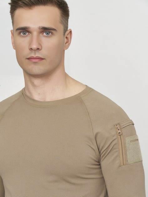 Single Sword SS Yakasıız Uzun Kol Tişört  LACOS Kumaş (BEJ-3XL)