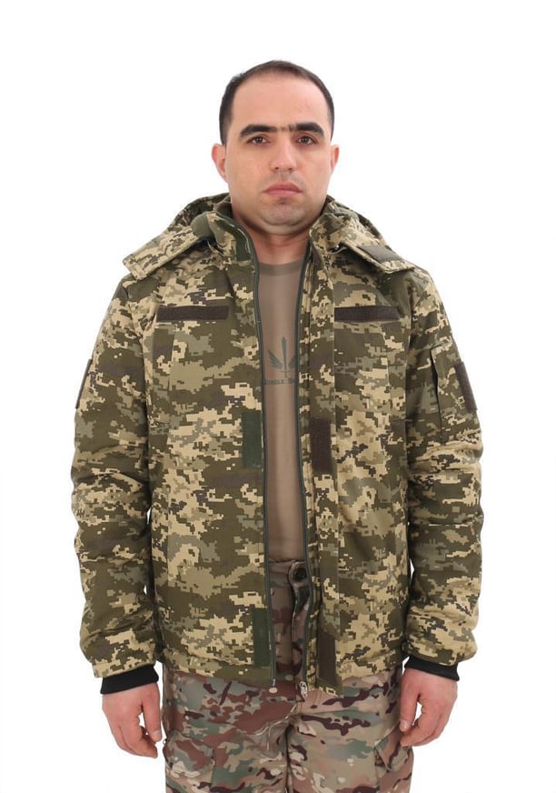 Single Sword Su Geçirmez Kamuflaj Erkek Softshell Parka (PİKSEL-M)
