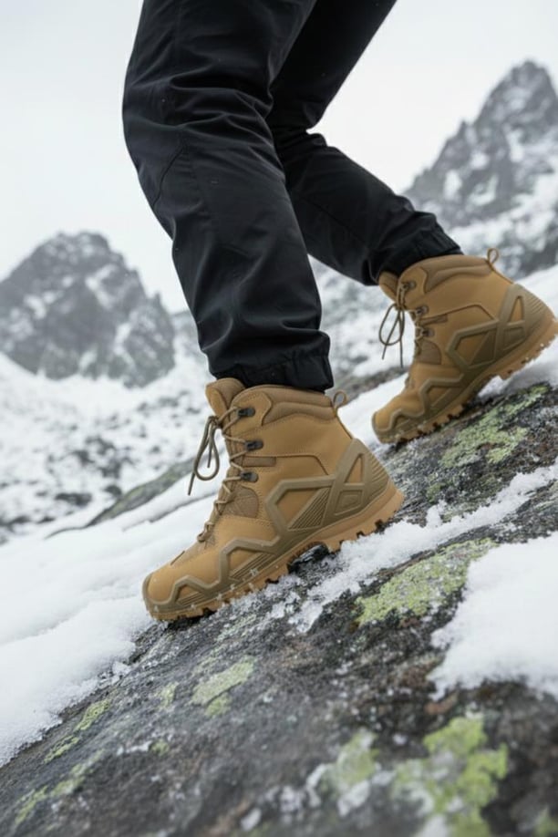 Single Sword Su Geçirmez Kışlık Asker&Polis&Outdoor Kısa Taktik Bot ve Postal SS611  153.20.0050 (BEJ-45)