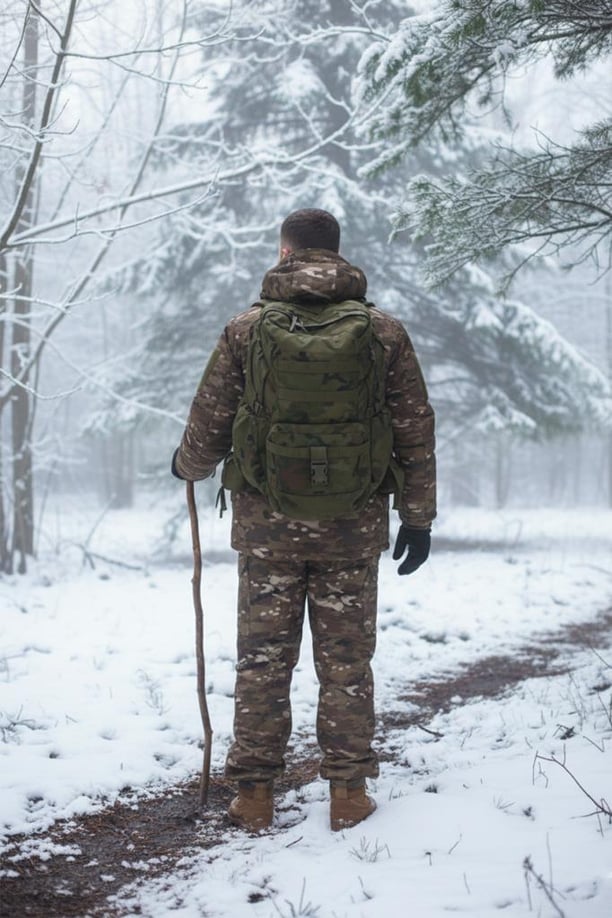 Single Sword Su Geçirmez Kışlık Softshell Mont&Pantolon Salopet Takım (MULTİCAM-L)