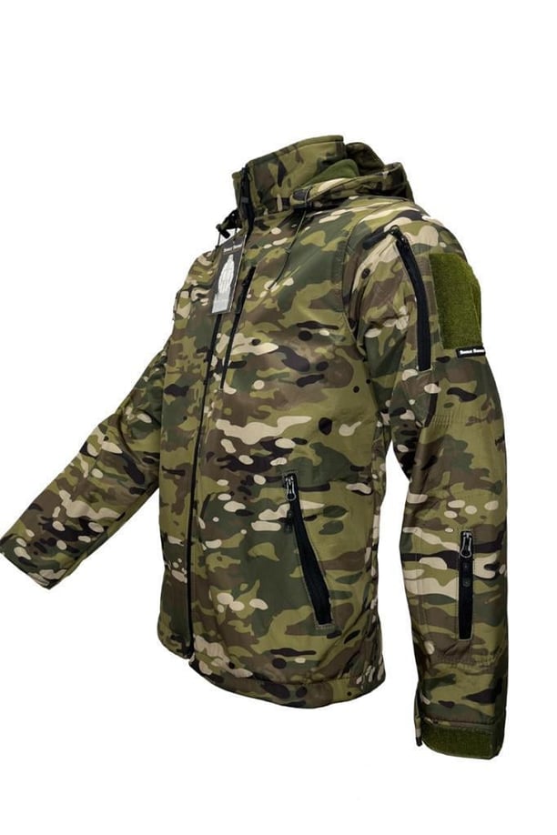 Single Sword Su Geçirmez Outdoor Softshell Taktik Erkek Mont (MULTİCAM-M)