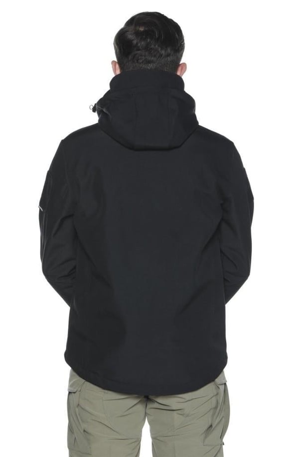 Single Sword Su Geçirmez Outdoor Softshell Taktik Erkek Mont (SİYAH-3XL)