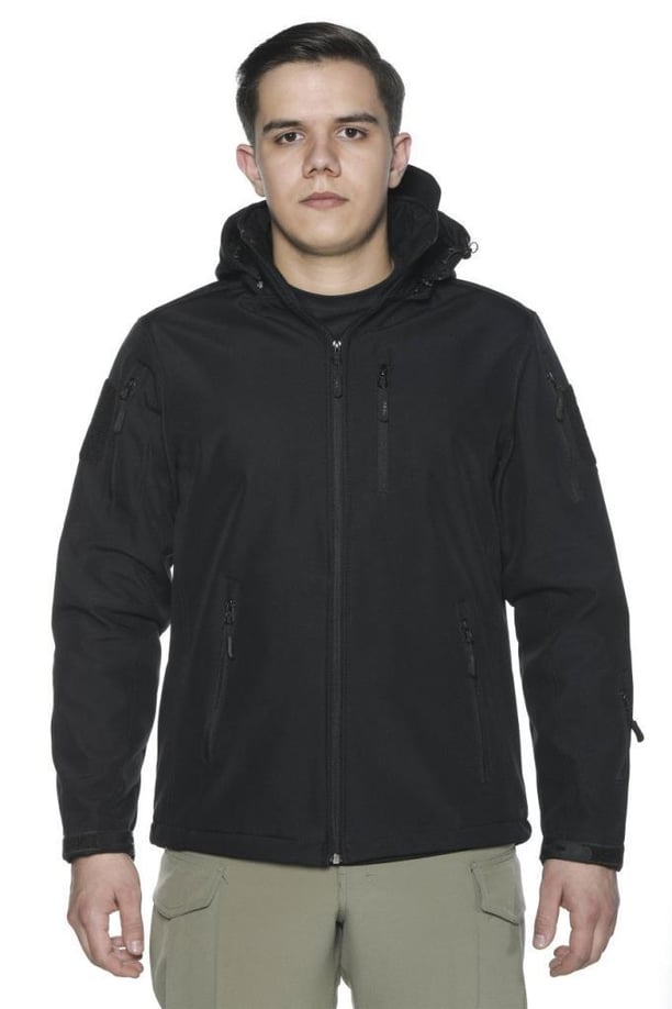 Single Sword Su Geçirmez Outdoor Softshell Taktik Erkek Mont (SİYAH-3XL)