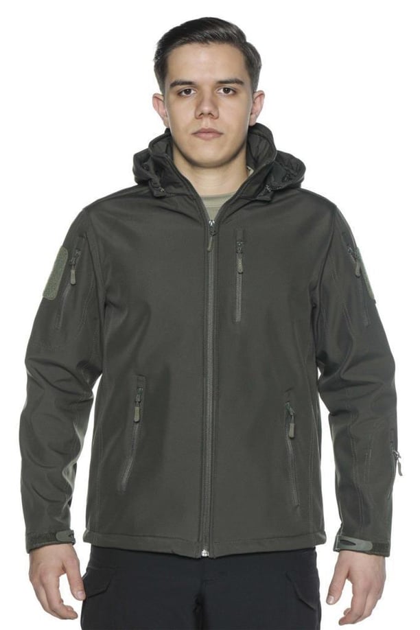 Single Sword Su Geçirmez Outdoor Softshell Taktik Erkek Mont (HAKİ-L)
