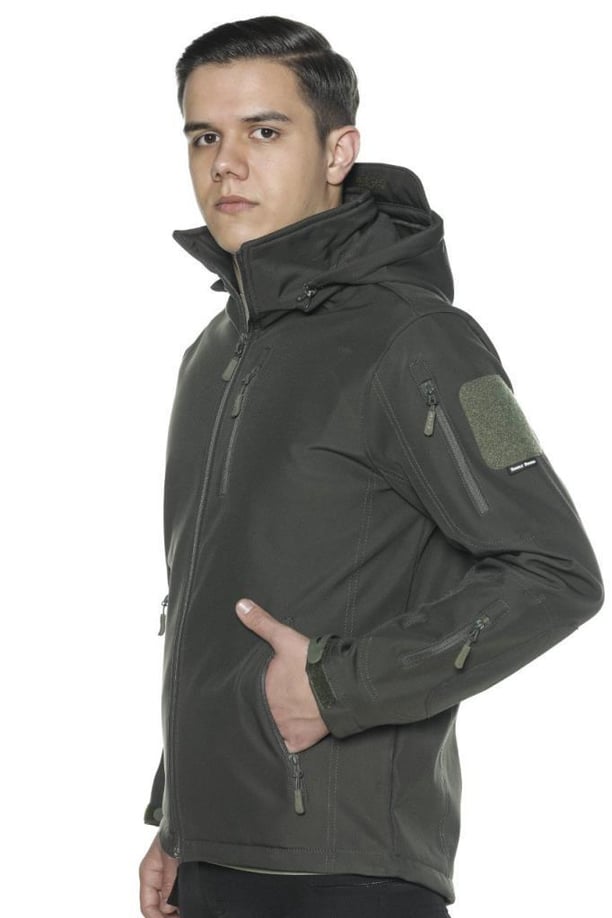 Single Sword Su Geçirmez Outdoor Softshell Taktik Erkek Mont (HAKİ-L)