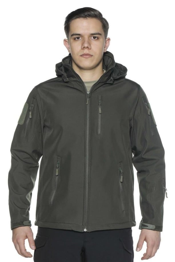 Single Sword Su Geçirmez Outdoor Softshell Taktik Erkek Mont (HAKİ-3XL)
