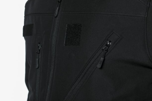 Single Sword Su ve Rüzgar Geçirmez Tactical Softshell Mont (SİYAH-3XL)