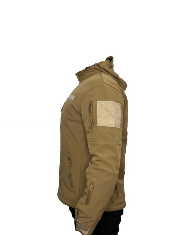 Single Sword Su ve Rüzgar Geçirmez Tactical Softshell Mont (BEJ-S)