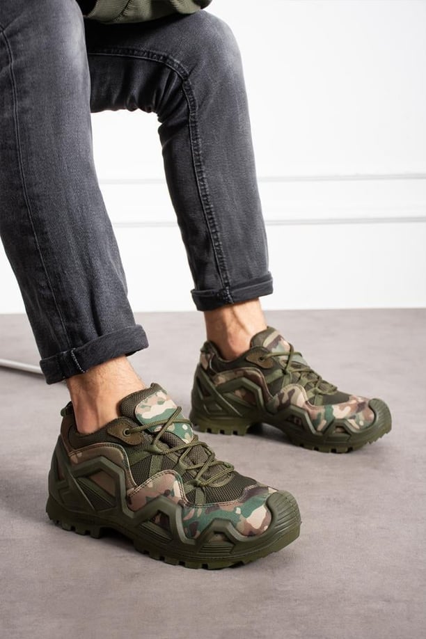 Single Sword Suya Dayanıklı Erkek&Kadın Taktik ve Outdoor Spor Ayakkabı SS609 (MULTİCAM-41)