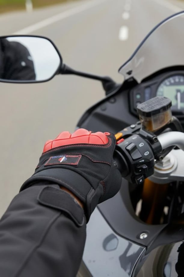 Single Sword Tam Parmak Dokunmatik Özellikli iç ve Dış Koruma Destekli Taktik Motorcu Eldiveni