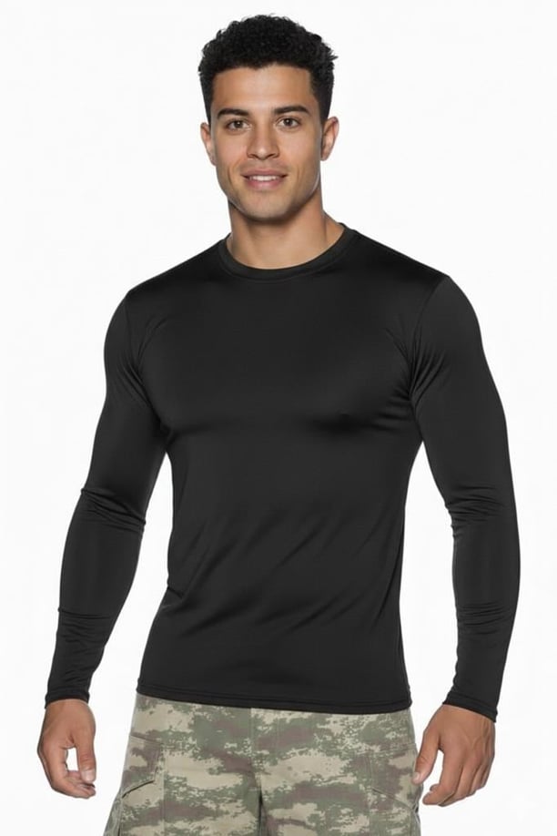 Single Sword Uzun Kol Microfiber T-Shirt - Tişört