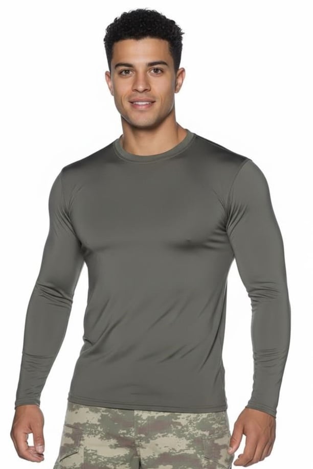 Single Sword Uzun Kol Microfiber T-Shirt - Tişört