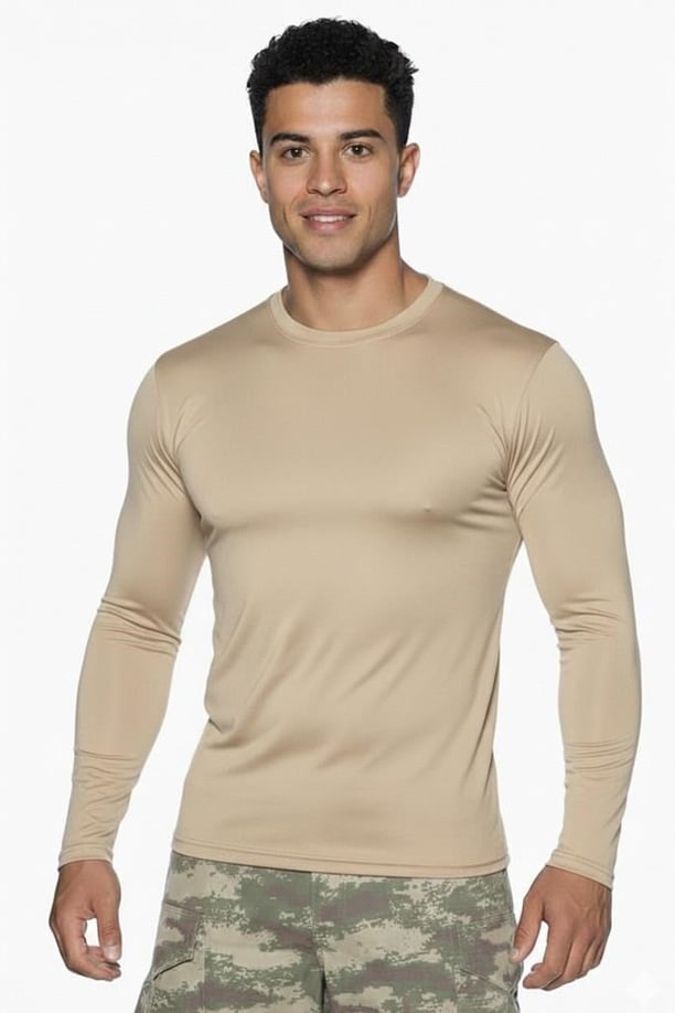 Single Sword Uzun Kol Microfiber T-Shirt - Tişört
