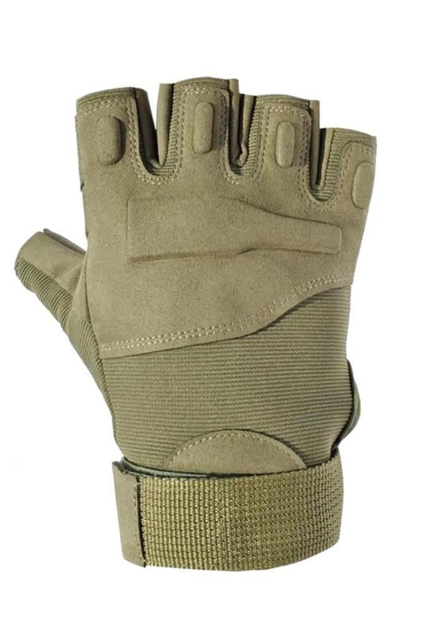 Strongclaw Strongclaw SC-1002 Kısa Parmak Taktik ve Outdoor Eldiveni – Dayanıklı Operasyon Modeli (HAKİ-XL)
