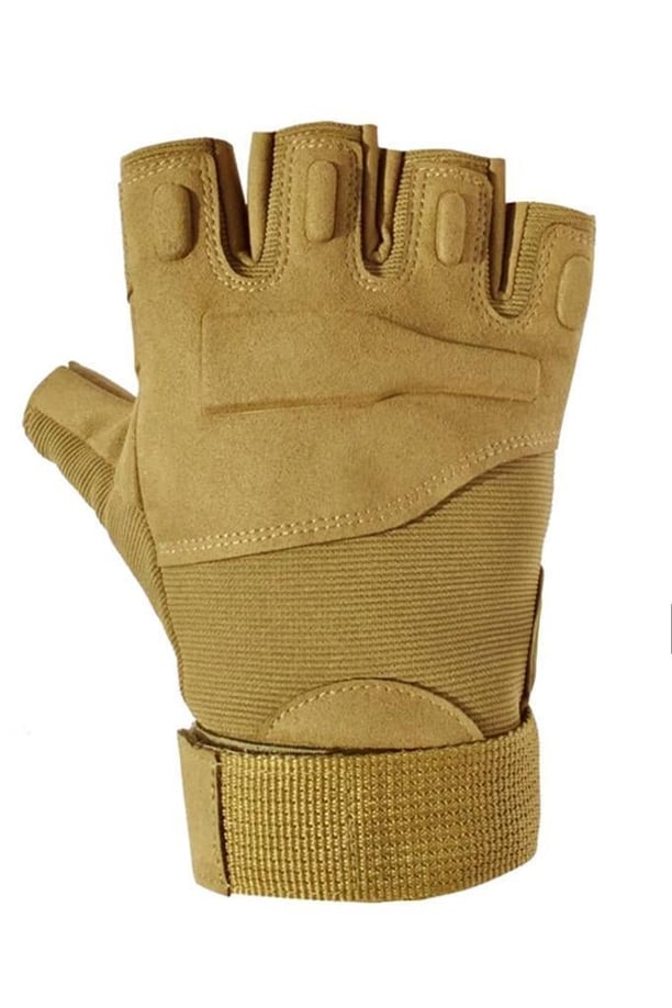 Strongclaw Strongclaw SC-1002 Kısa Parmak Taktik ve Outdoor Eldiveni – Dayanıklı Operasyon Modeli (BEJ-L)
