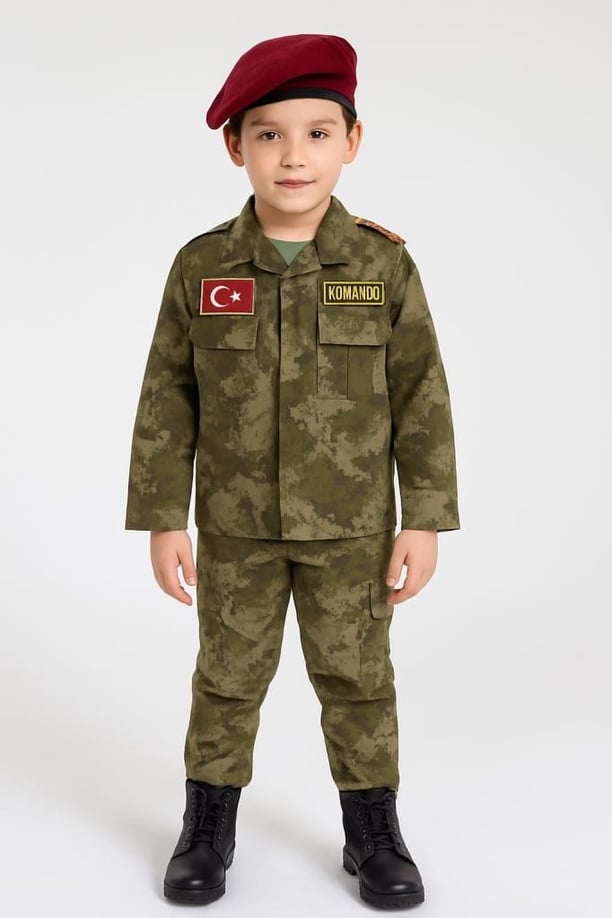 Sword Çocuk Asker Kıyafeti Single