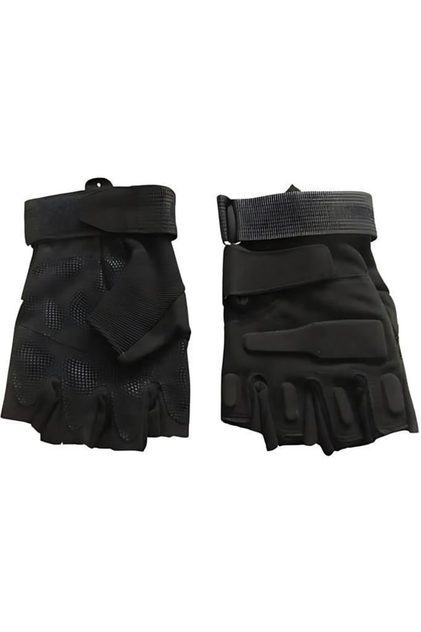 Sword Erkek&Kadın Outdoor Spor&Fitness Outdoor Kesik Parmak Eldiven Single (SİYAH-2XL)