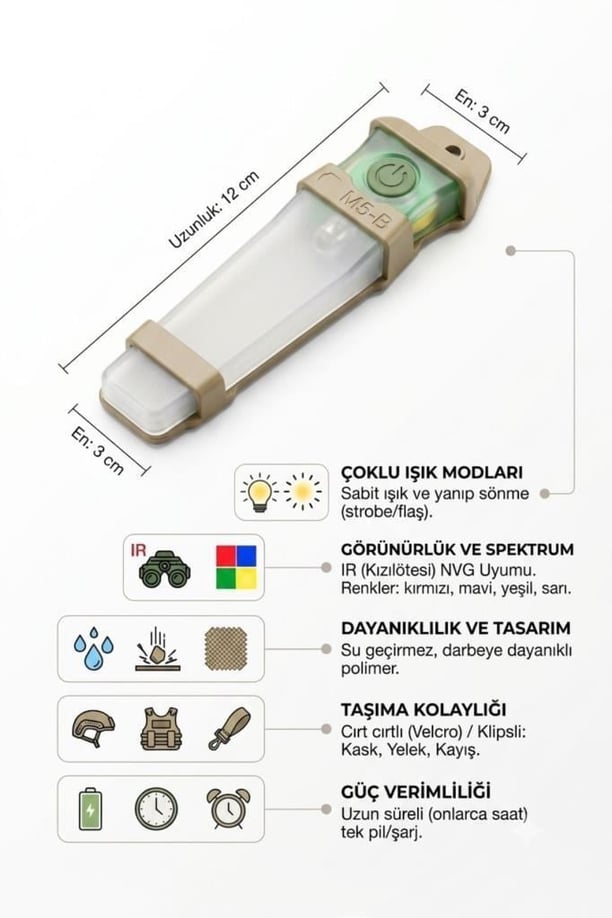 TACTİCAL SİGNAL LİGHT (KASK IŞIĞI)