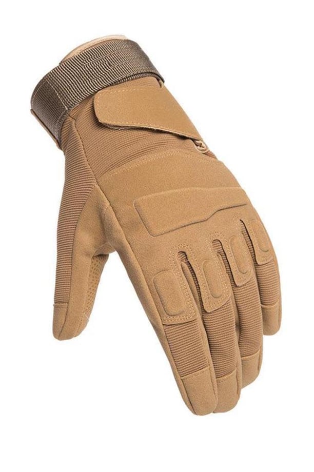 Taktik Tam Parmak Dokunmatik Eldiven-Motosiklet-Bisiklet-Spor-Outdoor-Eldiven (BEJ-XL)