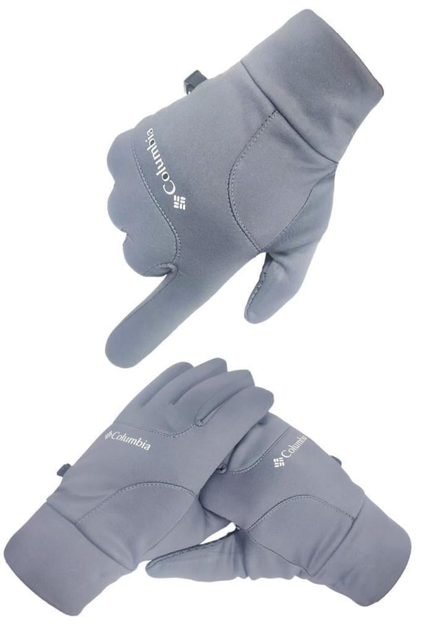 Tam Parmak Softshell Dokunmatik Parmak Özellikli Eldiven (GRİ)