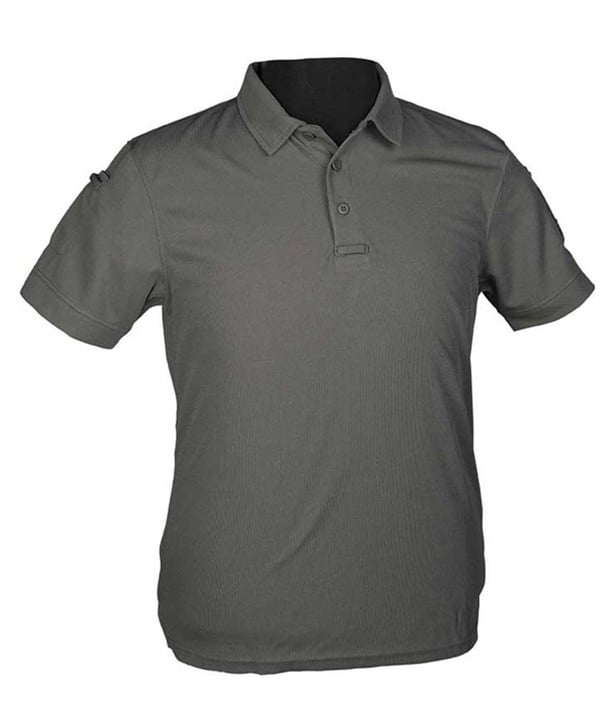 YDS MIL-TEC POLO QUICK DRY T-SHIRT -GRİ