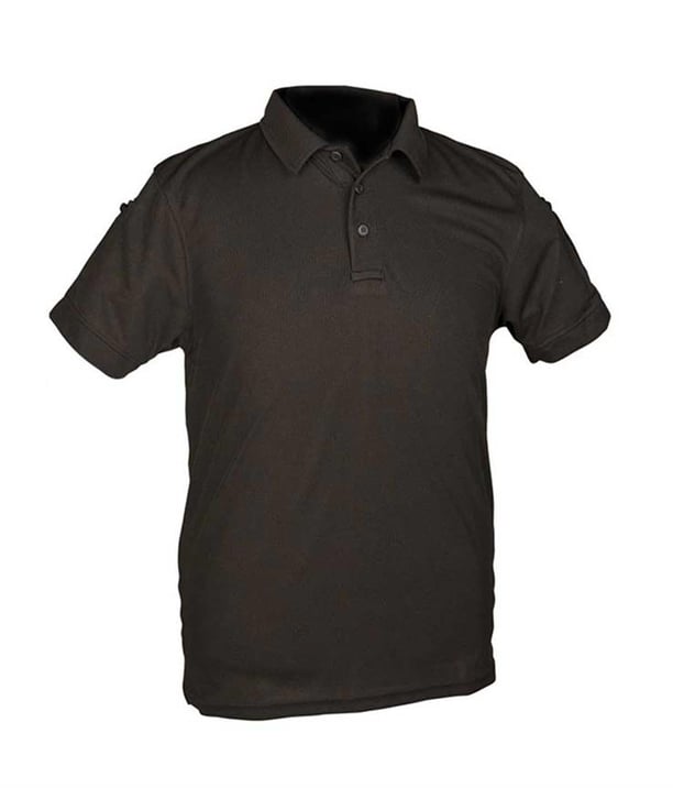 YDS MIL-TEC POLO QUICK DRY T-SHIRT -SİYAH