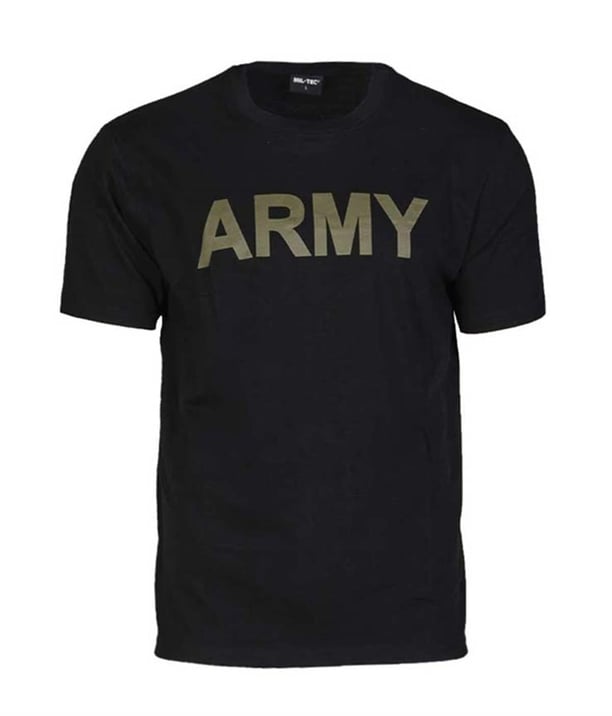 YDS MIL-TEC T-SHIRT ARMY -SİYAH