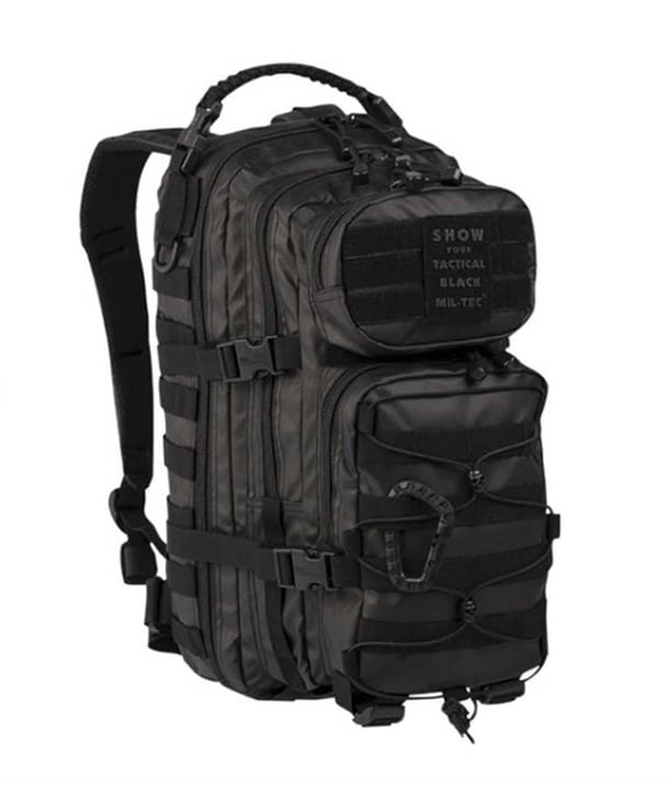 YDS MIL-TEC TACTICAL SIRT ÇANTASI (20 L) -SİYAH