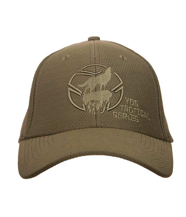 YDS TACTICAL CAP NATURE SERİSİ ŞAPKA -HAKİ KURT LOGOLU