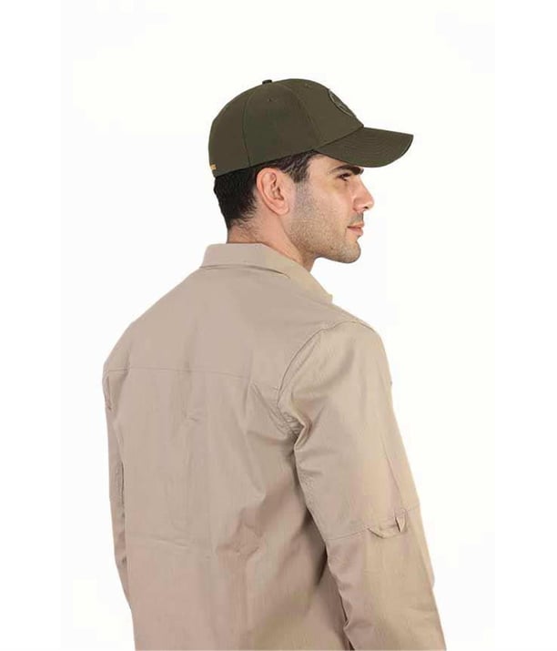 YDS TACTICAL CAP NATURE SERİSİ ŞAPKA -HAKİ KURT LOGOLU