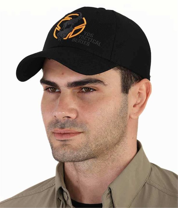 YDS TACTICAL CAP NATURE SERİSİ ŞAPKA -SİYAH KEÇİ LOGOLU