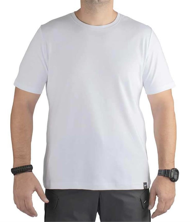 YDS TRAVEL T-SHIRT KISA KOL -BEYAZ