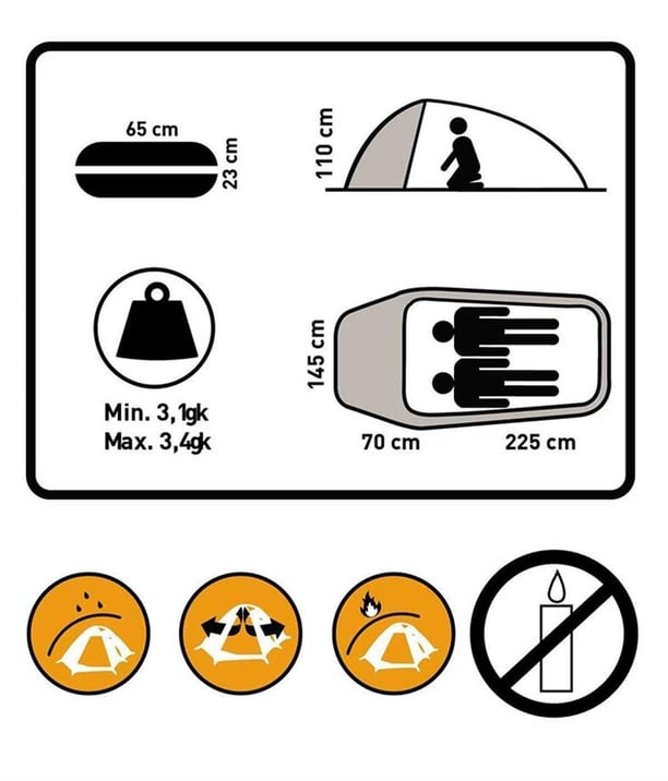 YDS WATERPROOF MILITARY TENT/ÇADIR -HAKİ