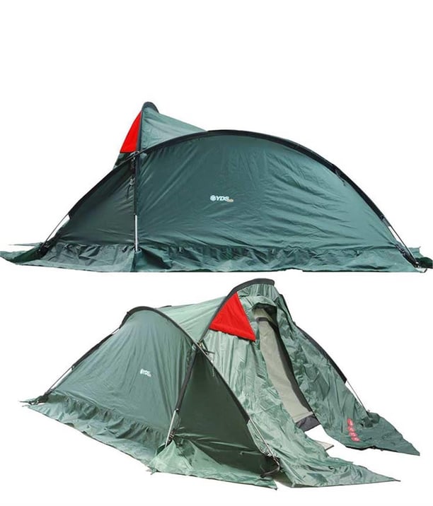 YDS WATERPROOF MILITARY TENT/ÇADIR -HAKİ-KIRMIZI