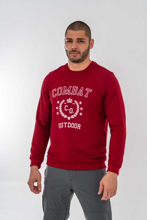 SWEATSHIRT BASIC - 902 - B07 - BORDO
