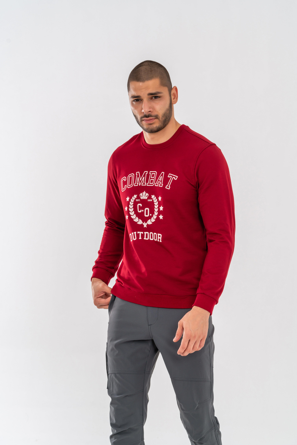 SWEATSHIRT BASIC - 902 - B07 - BORDO