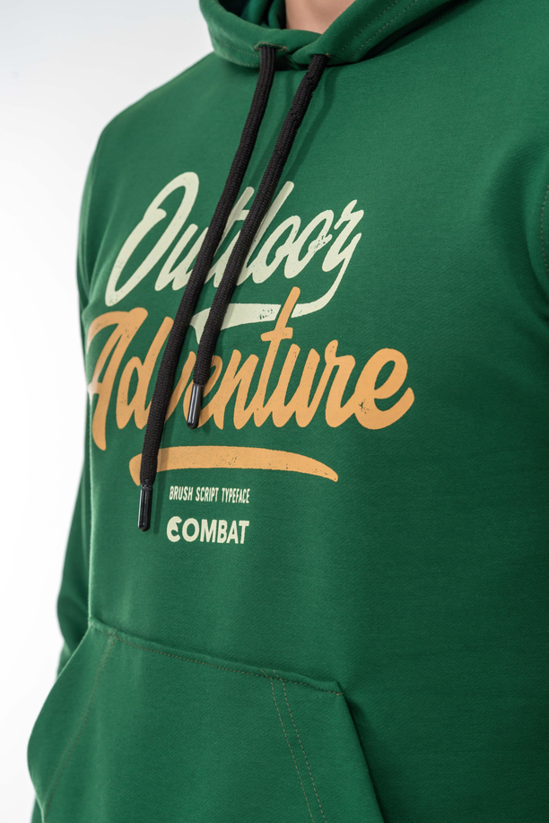 SWEATSHIRT KAPŞONLU - 904 - B19 - YEŞİL